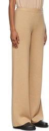 Loro Piana Tan Cashmere Lex Lounge Pants