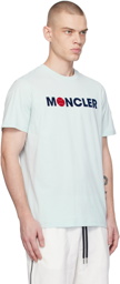 Moncler Blue Flocked T-Shirt