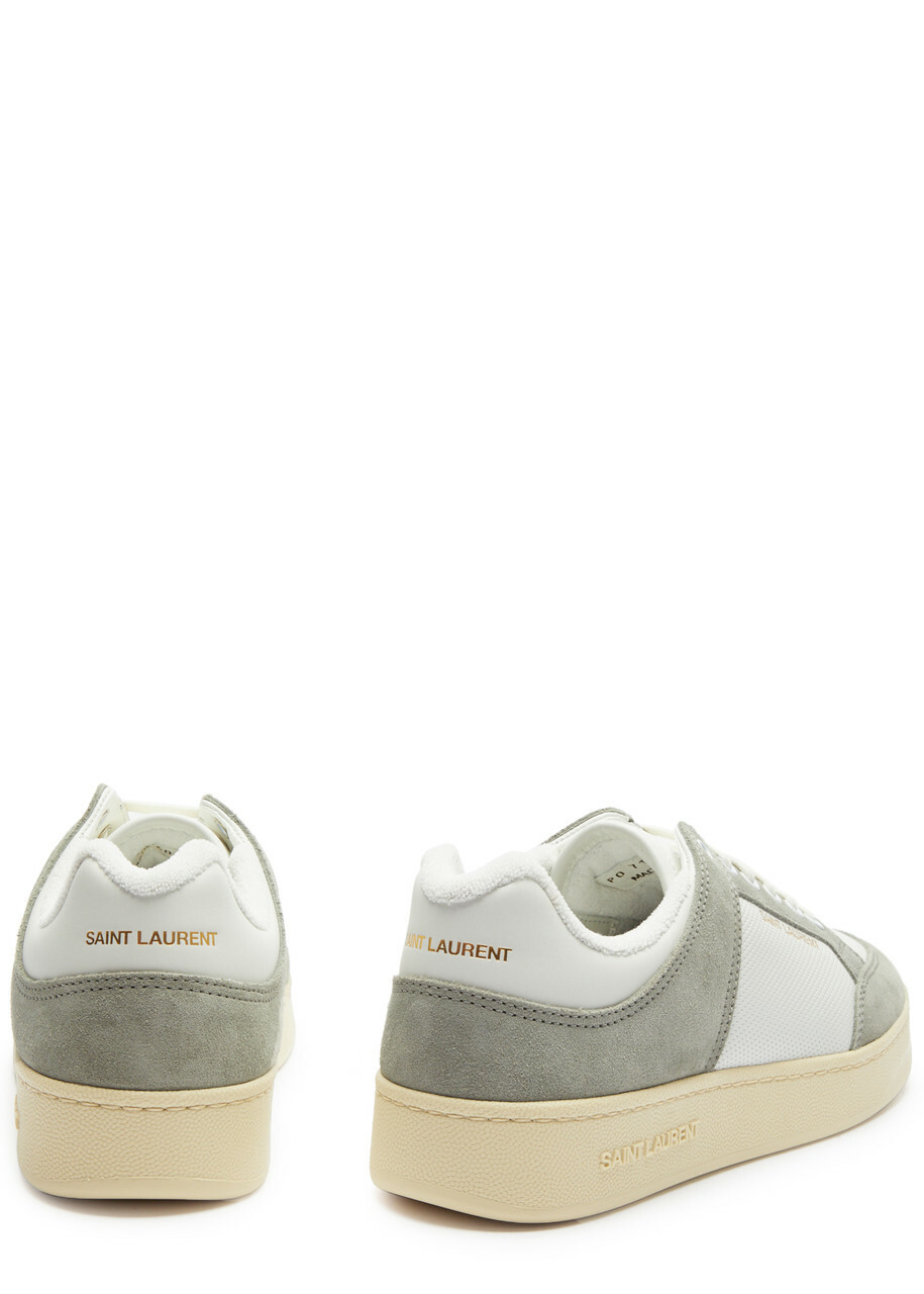 Saint Laurent SL/61 Panelled Leather Sneakers White Saint