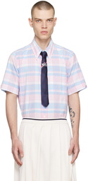 Thom Browne Blue & Pink Check Shirt