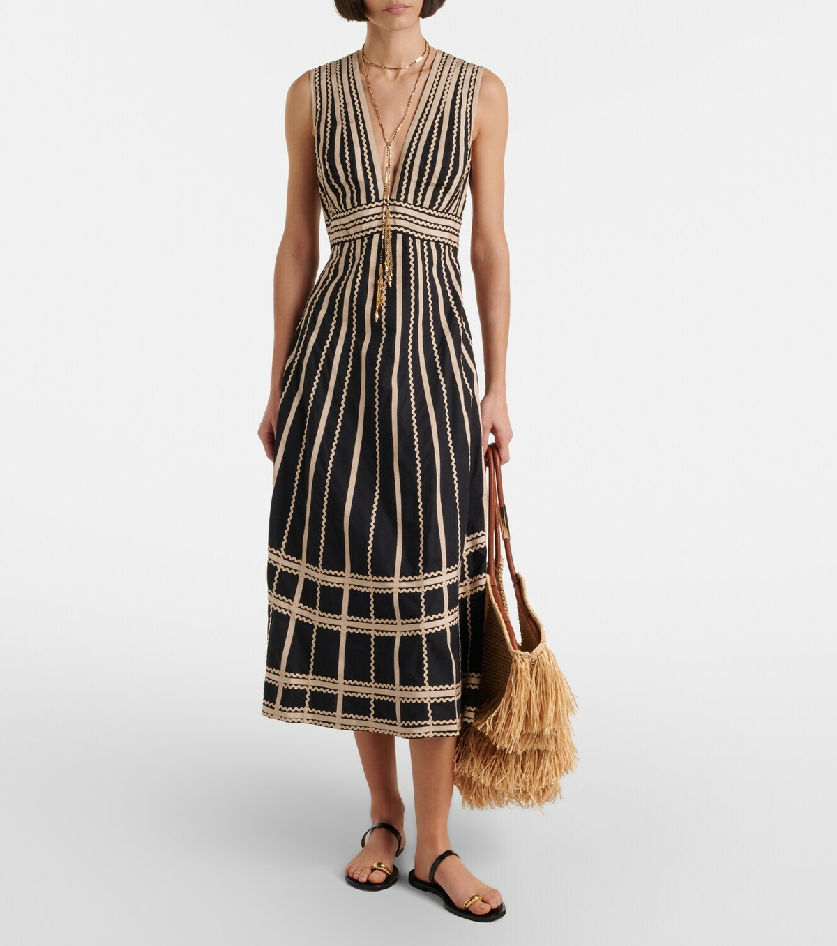 Ulla Johnson Palermo cotton poplin midi dress
