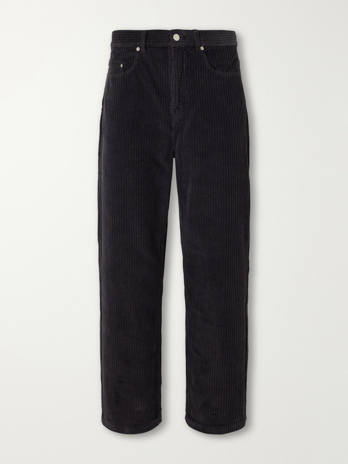 mfpen - Straight-Leg Cotton-Corduroy Trousers - Black