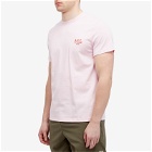 A.P.C. Men's Raymond Embroidered Logo T-Shirt in Pink