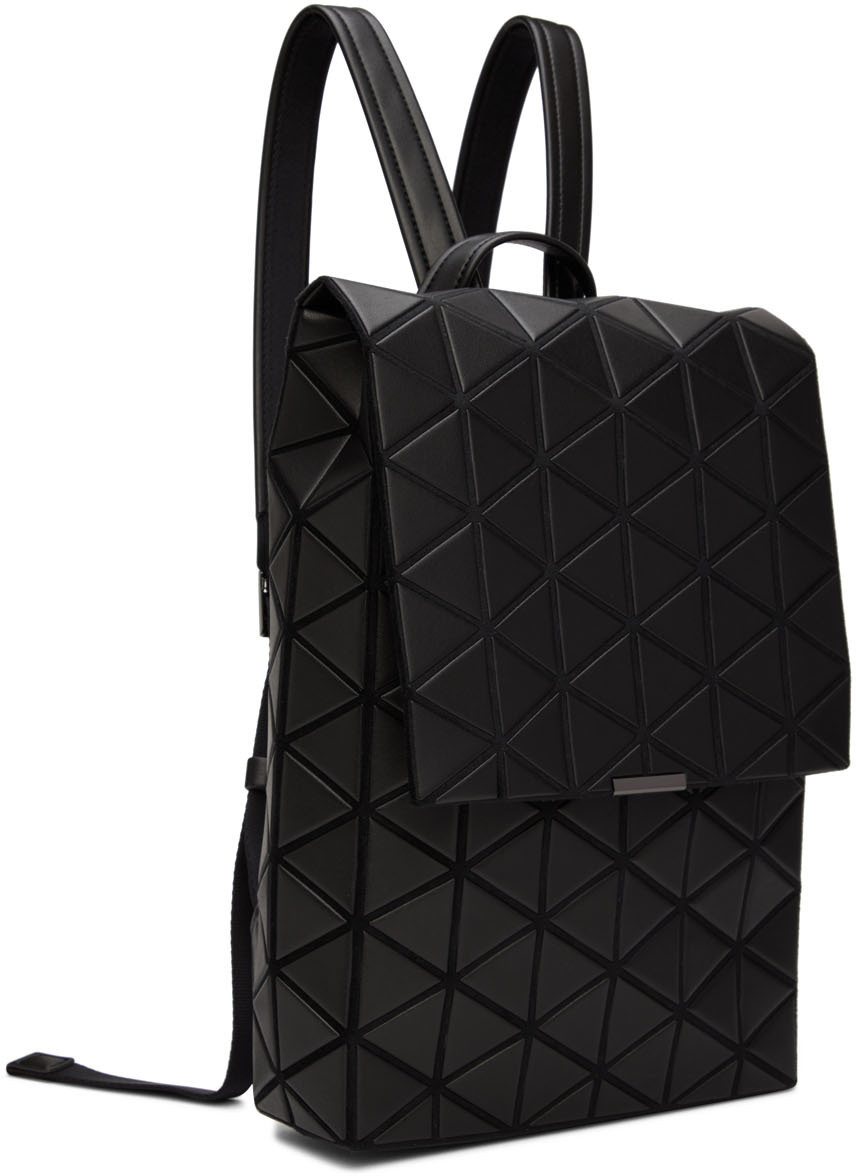 Bao Bao Issey Miyake Black Faux-Leather Backpack Bao Bao