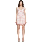 Vivienne Westwood Off-White & Pink Sunday Minidress