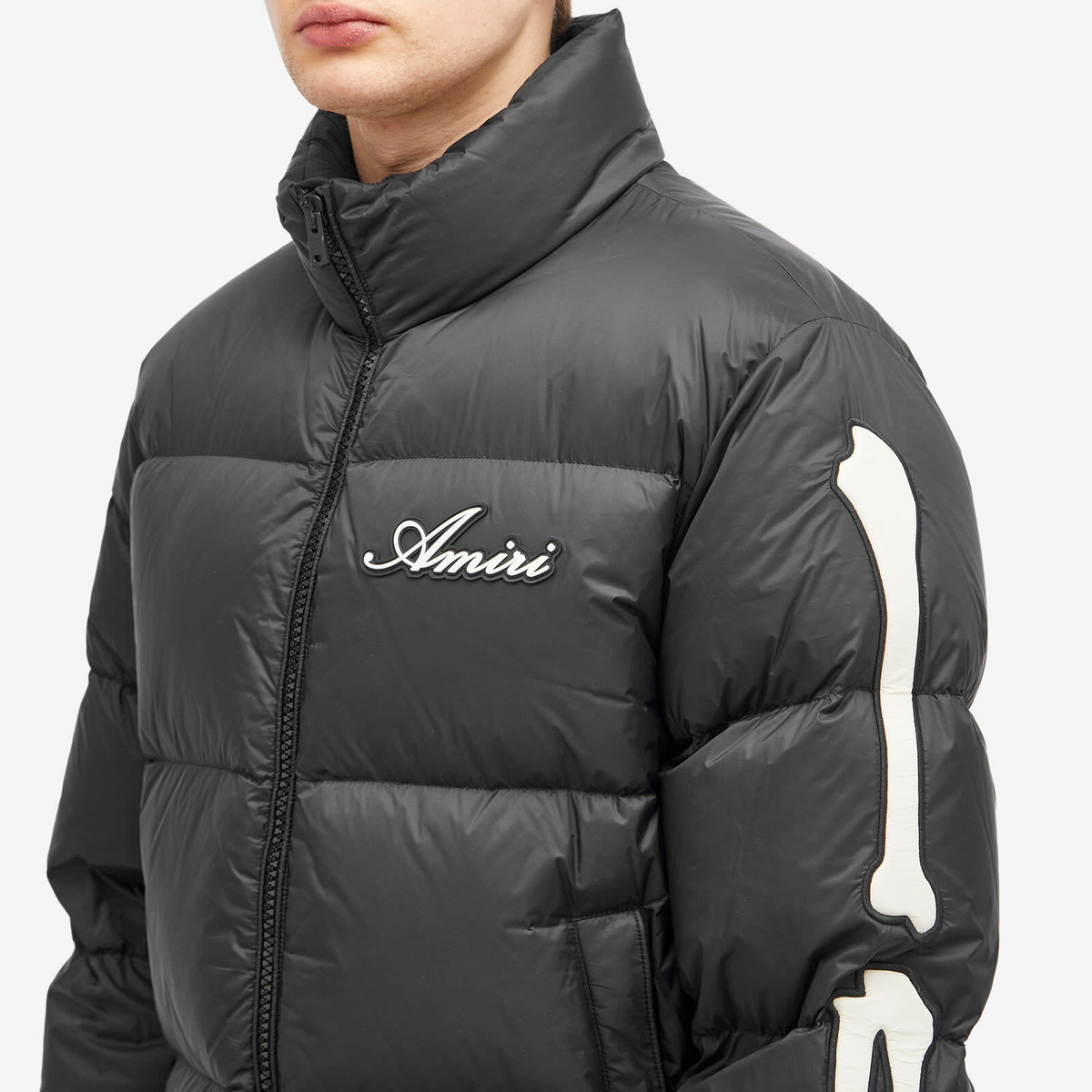 AMIRI Men's Bones Down Jacket in Black Amiri