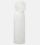 Leo Lin Floral-appliqué maxi dress
