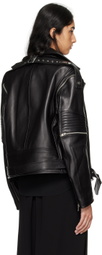 Helmut Lang Black Astro Biker Leather Jacket