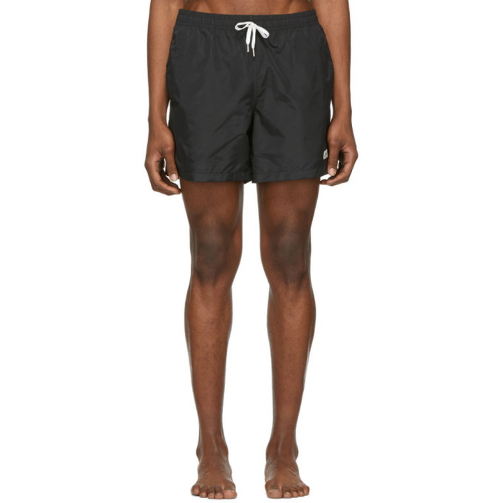 Photo: Bather Black Solid Swim Shorts