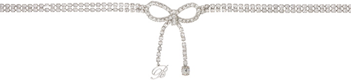 Photo: Blumarine Silver Rhinestone Belt