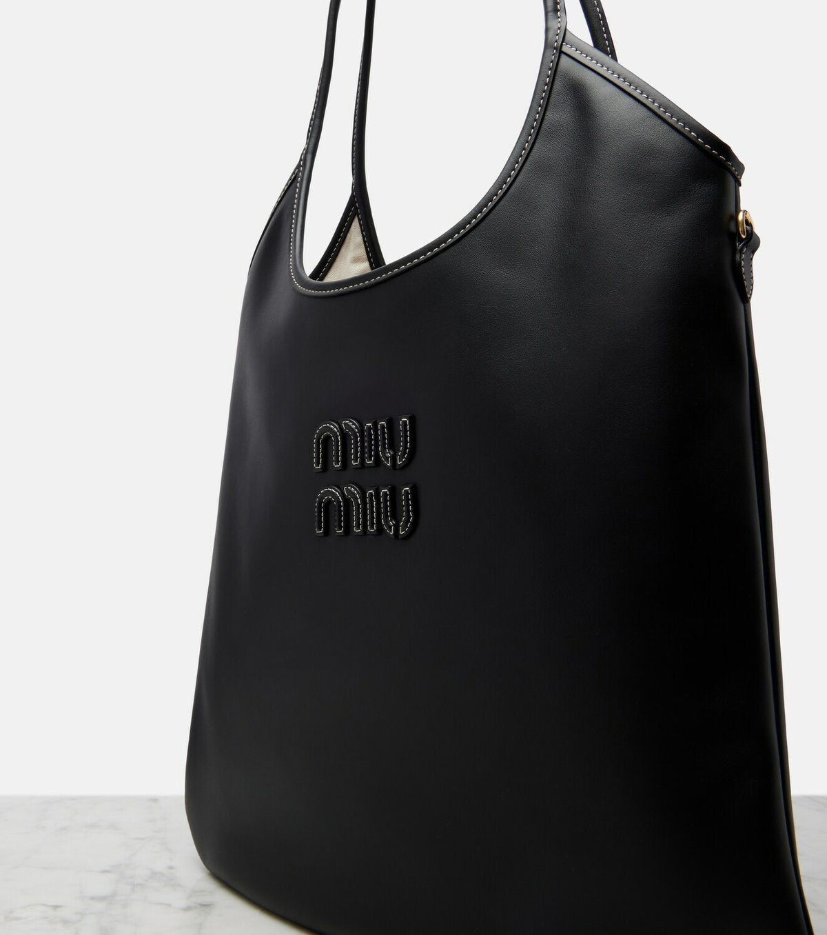 Miu Miu Ivy Medium leather shopper