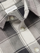 John Elliott - Hemi Distressed Checked Cotton-Flannel Shirt - Gray