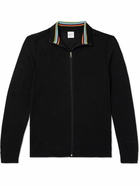 Paul Smith - Merino Wool Zip-Up Sweater - Black