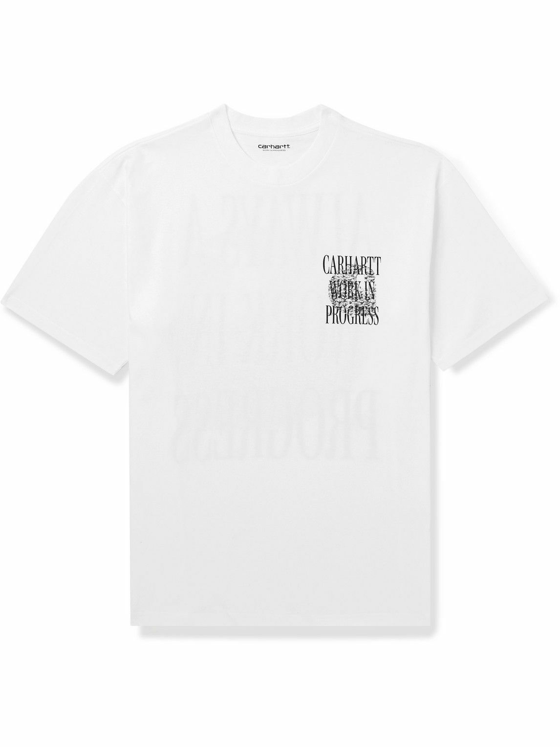 Photo: Carhartt WIP - Logo-Print Cotton-Jersey T-Shirt - White