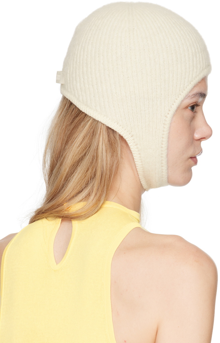 Jacquemus ジャックムス Gros Grain ビーニー オフホワイト JACQUEMUS - OFF-WHITE GROS GRAIN BEANIE – LE LABO STORE