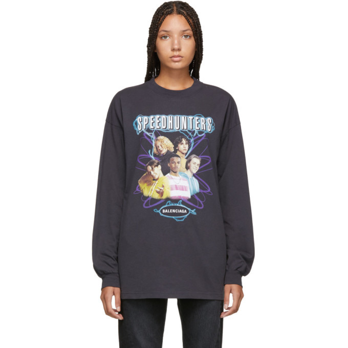 Balenciaga Black Speed Hunters Long Sleeve T-Shirt