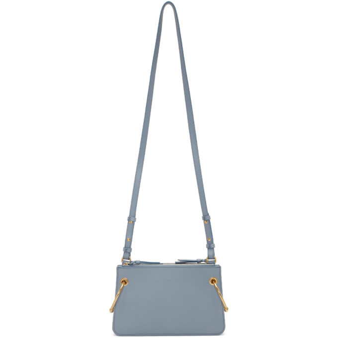 Chloe Blue Mini Roy Double Zip Bag Chloe