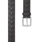 Bottega Veneta - 3.5cm Intrecciato Leather Belt - Black