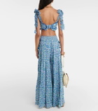 Poupette St Barth Soledad floral wide-leg pants
