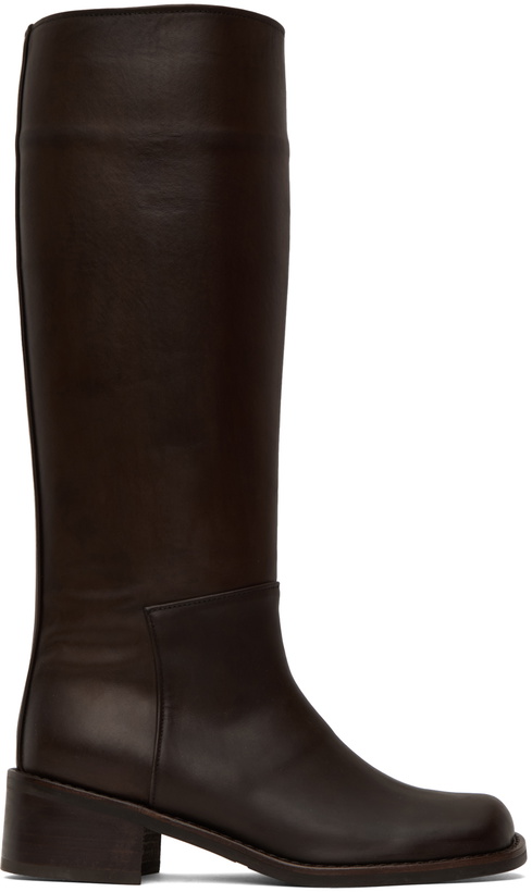 Photo: AMOMENTO Brown Long Boots