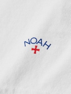 Noah - Logo-Print Recycled Cotton-Jersey T-Shirt - White