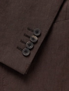 Thom Sweeney - Double-Breasted Linen Suit Jacket - Brown