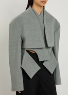 A.W.A.K.E Mode Cut-out Woven Jacket Grey