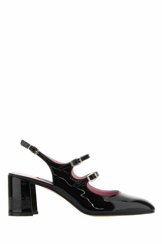 Photo: Carel Black Leather Banana Pumps