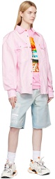 Heron Preston Pink Cotton Shirt