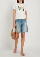 Chloe Frayed Denim Shorts
