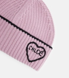 Chloé Chloé Encœur wool and cashmere beanie
