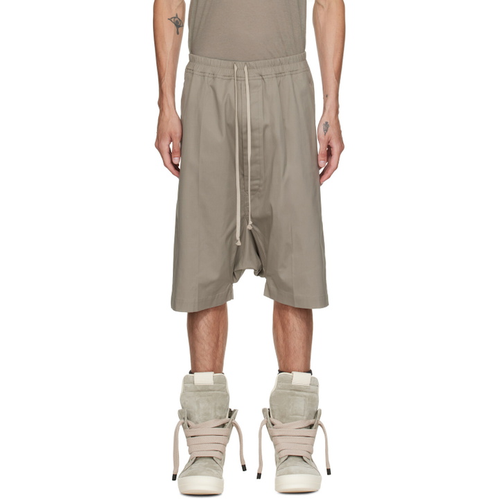 Photo: Rick Owens Taupe Tower Rick S Pods Shorts