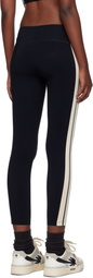 Palm Angels Black & Off-White Training Track Sport Leggings