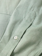 Drake's - Button-Down Collar Cotton Oxford Shirt - Green