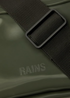 Rains Box Micro Coated Rubberised Cross-body bag - Dark Green - One Size