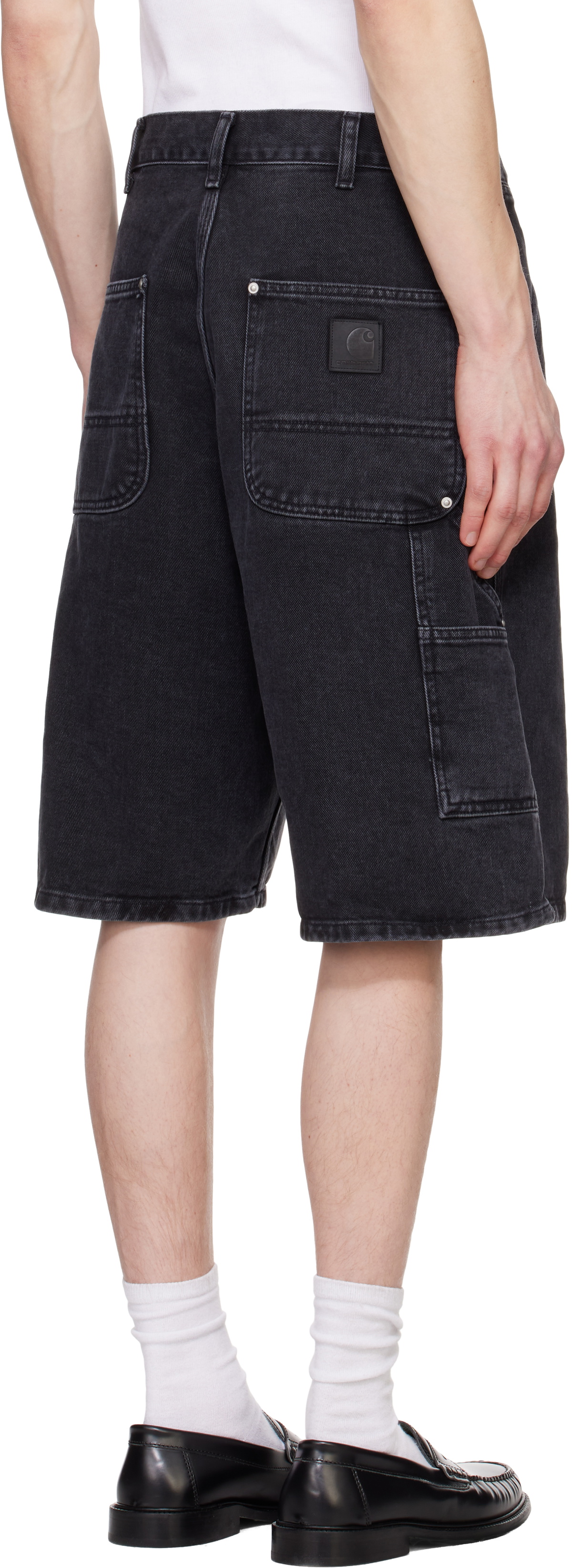 パンツ rivet shorts stone washed Rivet Shorts - Stonewashed Grey – mfpen