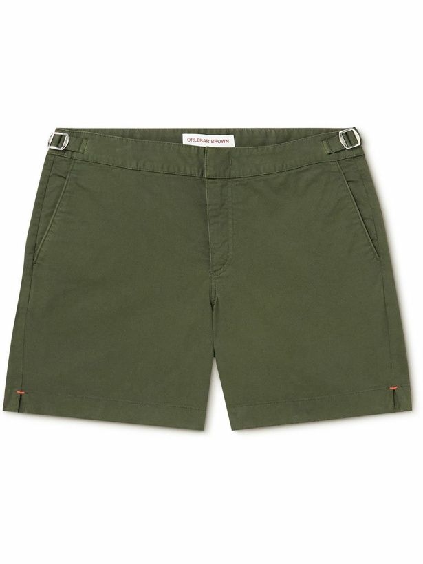 Photo: Orlebar Brown - Bulldog Cotton-Blend Twill Shorts - Green