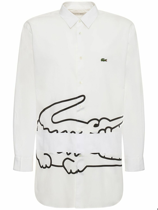 Photo: COMME DES GARÇONS SHIRT - Lacoste Printed Cotton Poplin Shirt