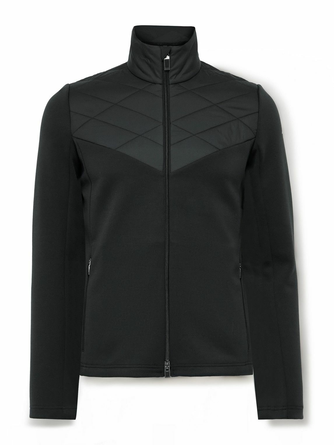 Kjus - Formula Quilted Shell-Trimmed Tech-Jersey Jacket - Black