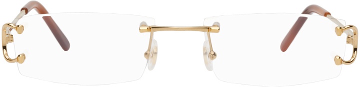 Photo: Cartier Gold Rimless Glasses