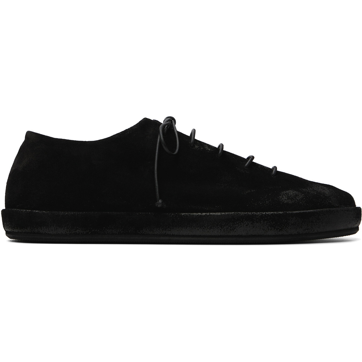 Marsèll Black Scatopelle Suede Sneakers