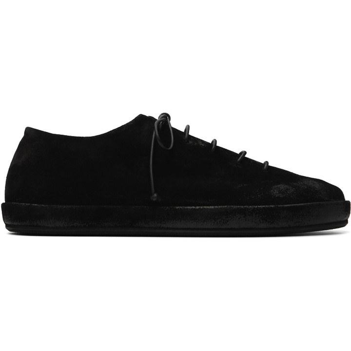 Photo: Marsèll Black Scatopelle Suede Sneakers