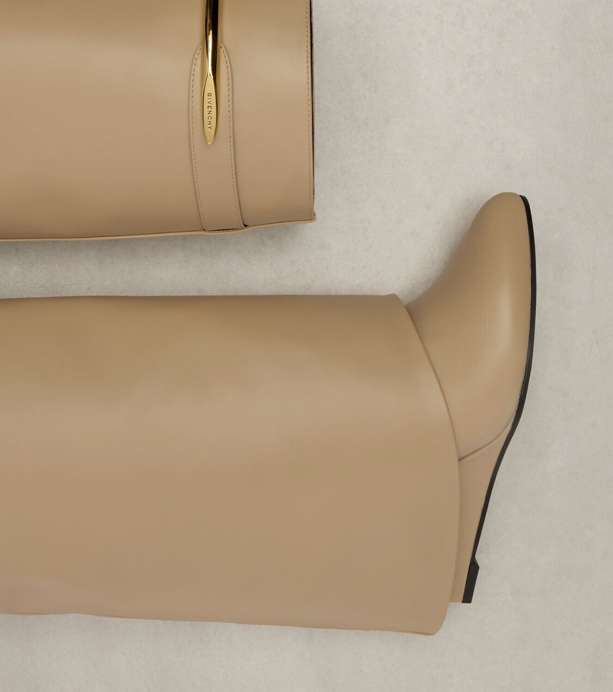 Givenchy Shark 95 leather knee-high boots