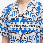 Valentino Men's Mini Bandana Vacation Shirt in Blue