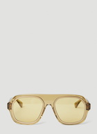 Bottega Veneta - BV1217S Aviator Sunglasses in Brown