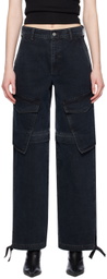 Dion Lee Black Parachute Jeans
