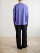 Auralee - Organic Cotton-Jersey T-Shirt - Purple