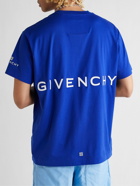 Givenchy - Disney Logo-Print Cotton-Jersey T-Shirt - Blue