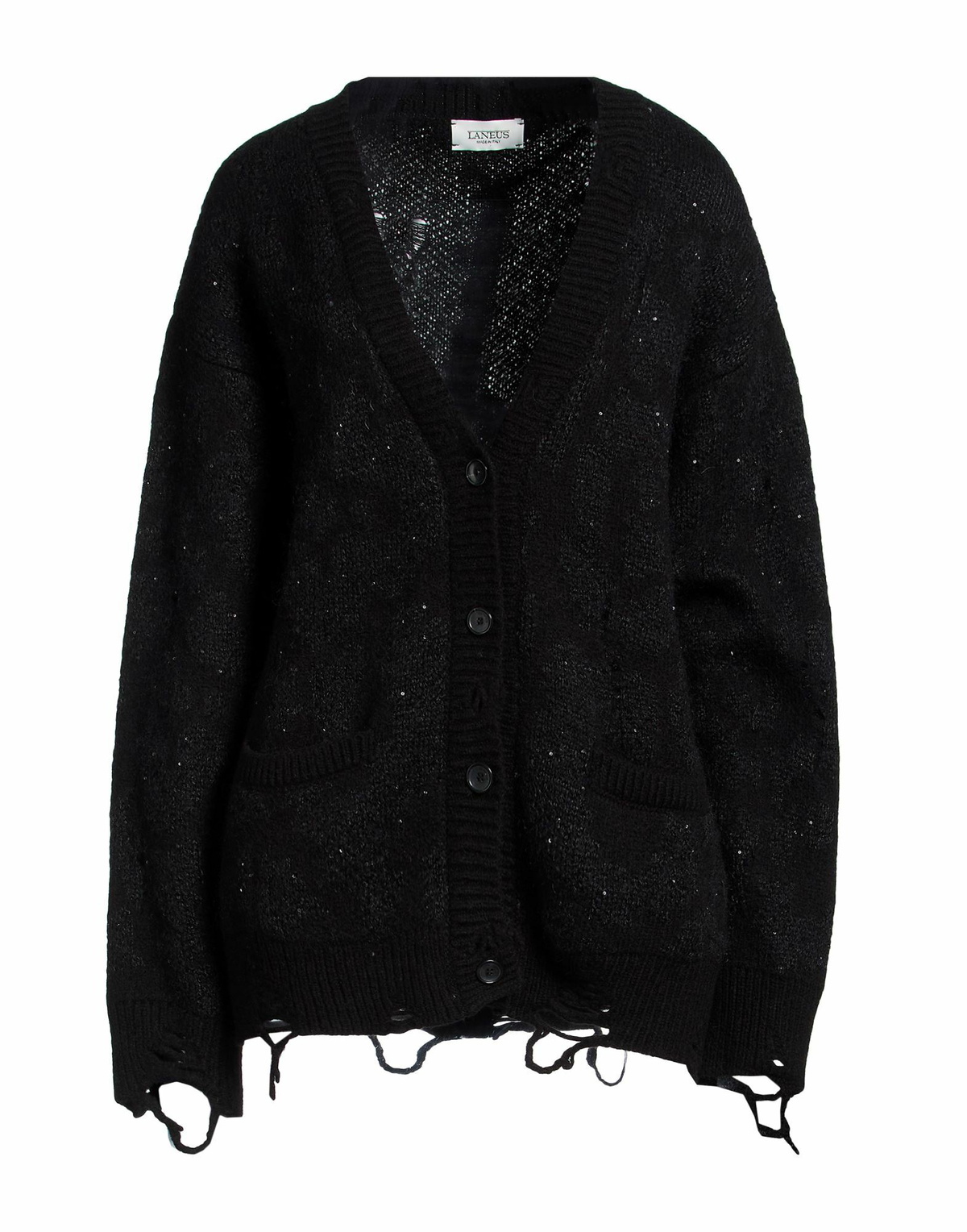 Laneus Womens Cardigan in Black