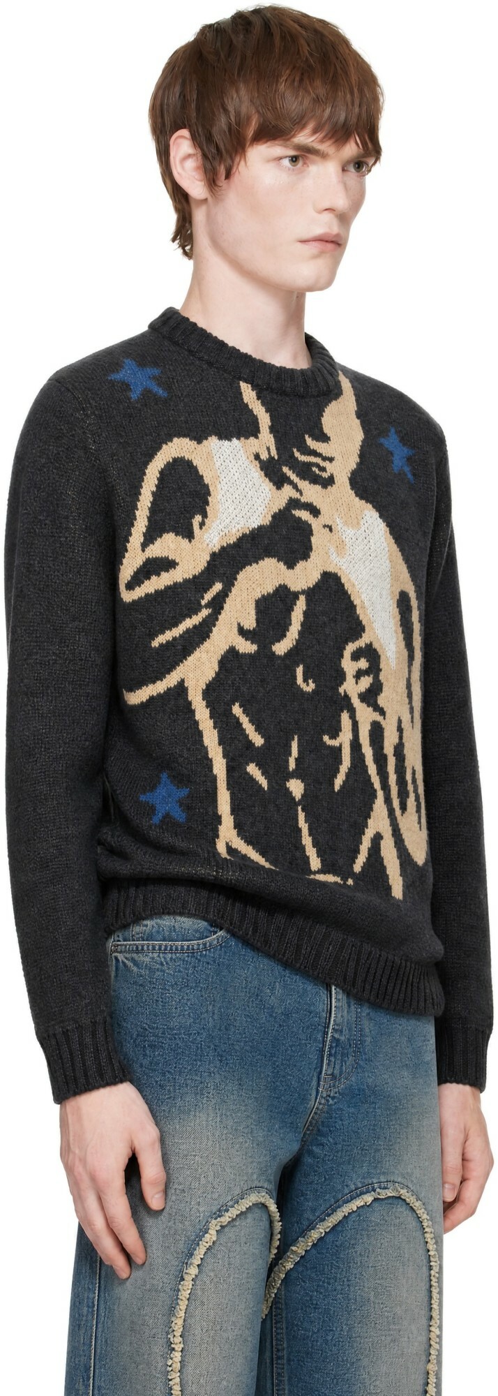 Carne Bollente Gray Soft Top Sweater